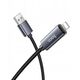 Καλώδιο USB A do Lightning HOCO 2,4A με οθόνη 1 m X112 μαύρο