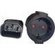 Qoltec Adapter IEC 320 C14 / SCHUKO | 0.15m