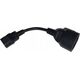 Qoltec Adapter IEC 320 C14 / SCHUKO | 0.15m