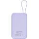 CANYON power bank OnPower 101 με καλώδιο 10000 mAh PD22.5W Μωβ