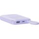CANYON power bank OnPower 101 με καλώδιο 10000 mAh PD22.5W Μωβ