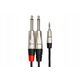 Hosa - Kabel PRO TRS 3.5mm - 2 x TS 6.35mm 3m