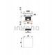 Invena ορειχάλκινο πώμα click-clack, μαύρο SC-B1-139-L