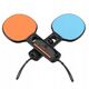 YAXO Σετ Λαβής για Joy-Con TENNIS SET για NS/NS2 Inferno Πορτοκαλί & Hydro Μπλε