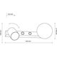 Φωτιστικό τοίχου TK Lighting Vox 10148 1x10W GU10 1x6W G9 μαύρο/λευκό