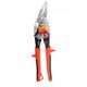 ψαλίδια λαμαρίνας soft grip, 240 mm, crmo, αριστερά