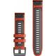 Garmin Pasek silikonowy na nadgarstek QuickFit 22 (ognistoczerwony / grafitowy / czarna sprzączka)