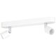 Φωτιστικό Spot EGLO STECCI-E, 2 x GU10, max 2 x 5 W, λευκό/χρώμιο, 30x4.5x7.5cm