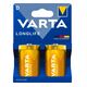 Μπαταρία D Varta VARTA Longlife D Blister 2 Αλκαλική-μαγγανίου 1.5 V 2 τεμ