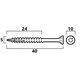 CUTTERS 5,0X40 DFH ZIN(200)