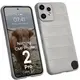 Pancerne etui Bizon Case Tur do Nothing CMF Phone 2 Pro jasnoszare