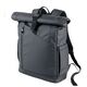 TROIKA Roll Top Rucksack TROIKA BLACK ROLL TOP