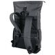 TROIKA Roll Top Rucksack TROIKA BLACK ROLL TOP