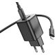 Φορτιστής τοίχου για κινητό τηλέφωνο HOCO USB A + USB C QC PD 3A 20W + καλώδιο USB C σε Lightning N41 μαύρο