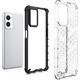 Hurtel Honeycomb etui pancerny pokrowiec z żelową ramką Oppo A76 / Oppo A36 / Realme 9i przezroczysty