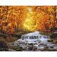 Ζωγραφική με αριθμούς BRUSHME, 40x50 cm, καταρράκτης σε φθινοπωρινές αποχρώσεις, 1 τεμ.