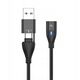 Μαγνητικό καλώδιο USB C USB-C Lightning micro-USB 3 σε 2 γρήγορη φόρτιση | 3m
