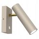 Luminex Axion 256 απλίκα τοίχου σποτ 1x8W GU10 μπεζ/χρυσό