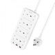 yesido MC16 Πολύπριζο 11 σε 1 (UK) 2m Γρήγορη Φόρτιση 3250W, 8xUK+2xUSB-A+C, ΛΕΥΚΟ