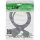 InLine® Προέκταση ρεύματος Schutzkontakt Stecker gewinkelt/Buchse, μαύρο, 1,5m