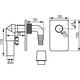 Syfon Ferro podtynkowy DN40 chrom (460.0)