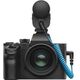 Sennheiser MKE 400 MOBILE KIT - Πυκνωτικό μικρόφωνο, υπερκαρδιοειδές, εξοπλισμένο με φίλτρο χαμηλής διέλευσης με τρίποδο Manfrotto