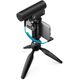 Sennheiser MKE 400 MOBILE KIT - Πυκνωτικό μικρόφωνο, υπερκαρδιοειδές, εξοπλισμένο με φίλτρο χαμηλής διέλευσης με τρίποδο Manfrotto