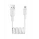 Σπειροειδές καλώδιο Puro 12W USB-A - Lightning 1m - λευκό