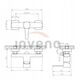 Invena μπαταρία ντους Glamour, χρυσό BN-02-009-V