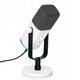 Δυναμικό μικρόφωνο στούντιο Fifine AM8W AMPLIGAME USB/XLR RGB λευκό PnP