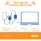 Φορτιστής Club3D Lifestyle USB-C 30Watt, 2 τεμ μπλε λιανική