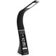 LED table lamp AVIDE BUSINESS LEATHER, 6W, 5000 K, 350 lm, dimmable, clock, black