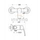 Invena μπαταρία ντους Malta, χρώμιο BN-27-001-A
