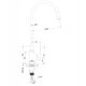 Μπαταρία κουζίνας Invena Ksanti Inox, inox/γκρι BZ-37-I05-L