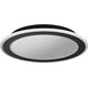 Φωτιστικό οροφής LED EGLO MACCHIONI, 24W, 2700-6500K, 2400lm, μαύρο, O38cm με τηλεχειριστήριο