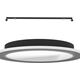 Φωτιστικό οροφής LED EGLO MACCHIONI, 24W, 2700-6500K, 2400lm, μαύρο, O38cm με τηλεχειριστήριο
