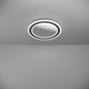 Φωτιστικό οροφής LED EGLO MACCHIONI, 24W, 2700-6500K, 2400lm, μαύρο, O38cm με τηλεχειριστήριο