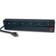 APC Basic Rack-Mount PDU - Steckdosenleiste (Rack - einbaufahig) - Wechselstrom 120 V - 2.4 kW - Eingabe, Eingang NEMA 5-20 - Ausgangsanschlusse: 10 (NEMA 5-20) - 1U - 48.3 cm (19") - 3.7 m Schnur - Schwarz - fur P/N: SMTL1000RMI2UC, SMX1000C, SMX150