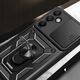 Θήκη Hybrid Armor Camshield με βάση και προστατευτικό κάμερας για Samsung Galaxy A36 - μαύρο