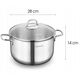 Κατσαρόλα για μαγείρεμα KORKMAZ Perla Ø28cm, KRA1572, 8,5 l