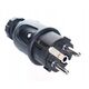 Απλός βύσμα WG-02 IP44 16A 250V Rumlux μαύρο