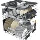 Whirlpool Dishwasher | W7F HS51 | Free standing | Width 60 cm | Number of place settings 15 | Number of programs 8 | Energy efficiency class B | AquaStop function | White