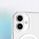 Θήκη σιλικόνης AMAZINGTHING Minimal Mag Case με μαγνητικό δακτύλιο για iPhone 16 - διαφανής