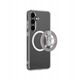 Θήκη σιλικόνης AMAZINGTHING Minimal Mag Case με μαγνητικό δακτύλιο και μαγνητικό δακτύλιο για Samsung Galaxy S25 - διαφανές