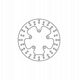 Σταθερός πίσω δίσκος φρένων, 240/89x4mm 5x110mm, διάμετρος οπών στερέωσης 10,5mm, απόσταση 0 ταιριάζει σε: KAWASAKI J300 1100/1100W/1200 (Bandit)/1200 (Inazuma)/1200S (Bandit)/1300R (Hayabusa)/300/60