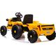 Lean Cars Traktor na Akumulator z Przyczepą CH9959 Żółty