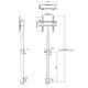 Multibrackets M Μηχανοκίνητη Βάση Δαπέδου 60kg Μαύρο, 60 kg, 81.3 cm (32"), 152.4 cm (60"), 100 x 100 mm, 400 x 400 mm, 1210 - 1860 mm