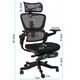 Nario-500 Niezwykle ergonomiczny fotel biurowy z podnóżkiem i pełną regulacją