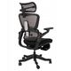 Nario-500 Niezwykle ergonomiczny fotel biurowy z podnóżkiem i pełną regulacją
