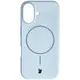 Silikonowe etui z pierścieniem magnetycznym Bizon Soft Case do Apple iPhone 16 błękitne
